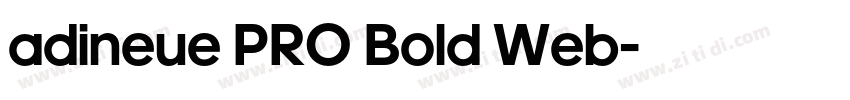 adineue PRO Bold Web字体转换